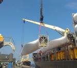 Loading of windmill blades